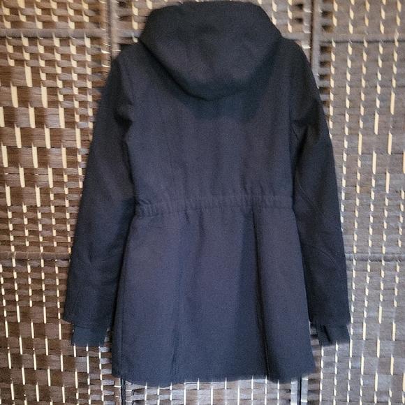 Betsey Johnson Black Utility Jacket with Gold Zippers - Picture 5 of 9